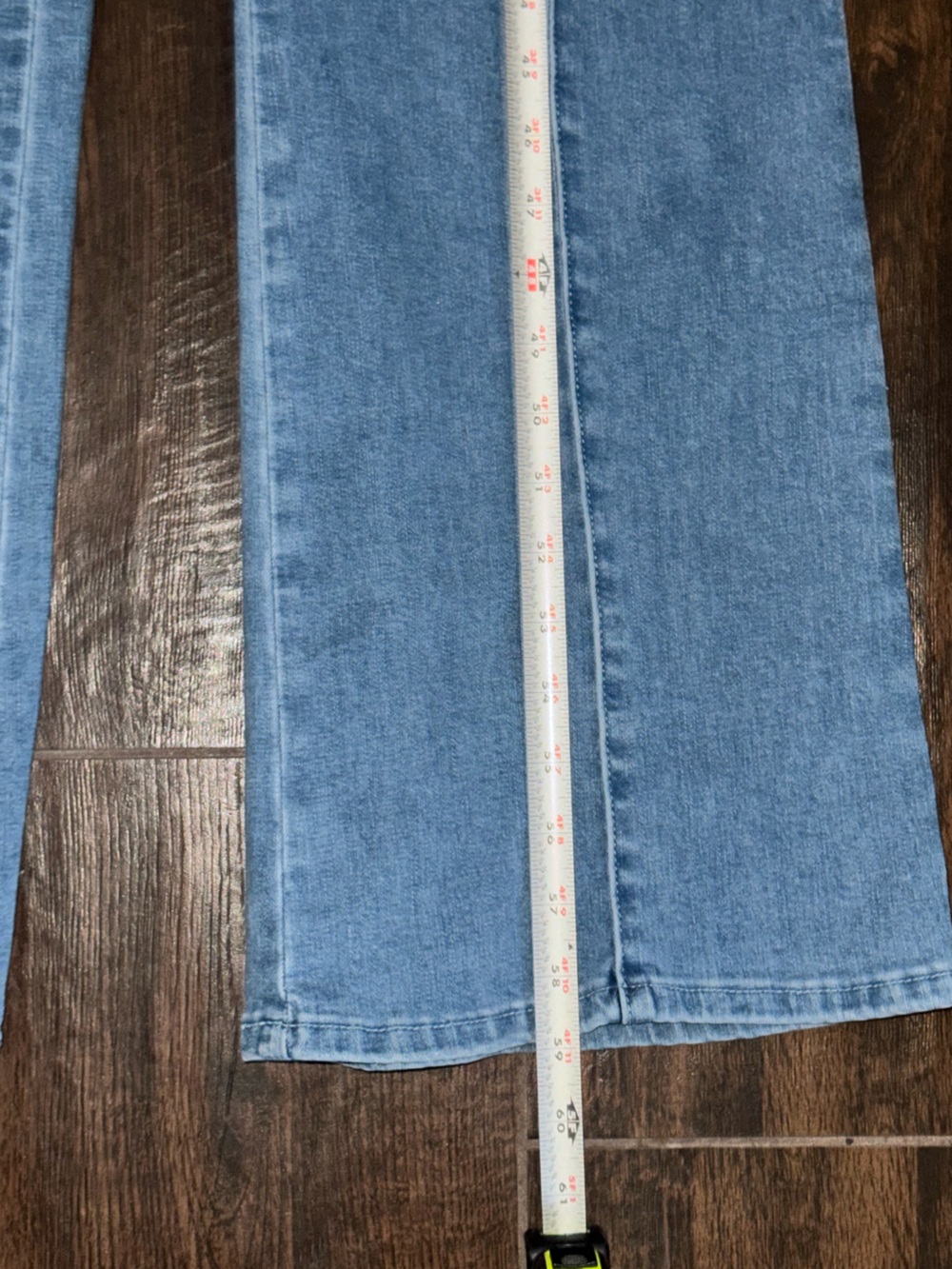 FASHION NOVA Feeling Twirly Denim Jumpsuit - Medium Wash sz L EUC - Picture 8 of 13